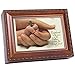 Baptized in the Name of Woodgrain Finish Jewelry Music Box - Plays Jesus Loves Me