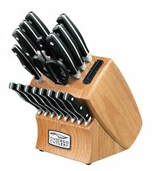 Chicago Cutlery Insignia2 18-Piece Knife Block Set with In-Block Knife Sharpener