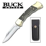 Buck Ranger Folding Knife w  Leather Sheath by Buck