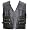 NEW BIKER MOTORCYCLE LEATHER VEST w/ POCKETS BLACK L