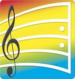 NOTE PAD MUSICAL NOTES 50 SHT 5X5