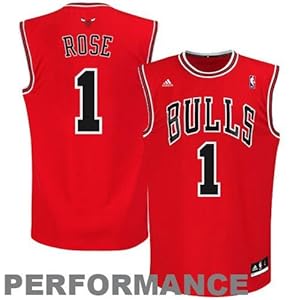 NBA Chicago Bulls Derrick Rose Draft Cap Jersey, Red, Small