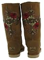 KOOLABURRA Sacred Cross Womens Tall Genuine Sheepskin Australia Boots Shoes Chestnut