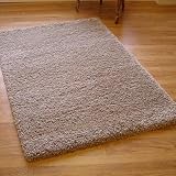 Twilight 39001-6611 Thick Luxurious Shaggy Rug Linen Beige