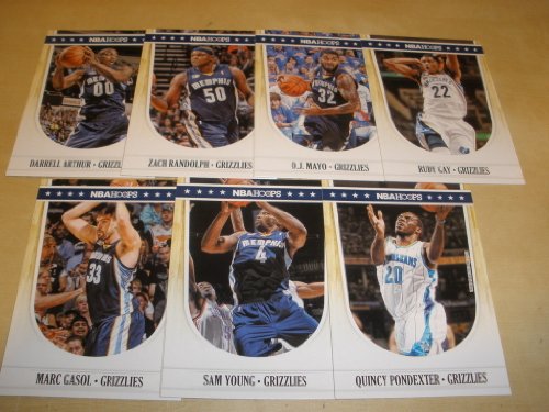 2011-12 Panini NBA Hoops Memphis Grizzlies Team Set (7 Cards ) Rudy Gay, Zach Randolph, Marc Gasol & more