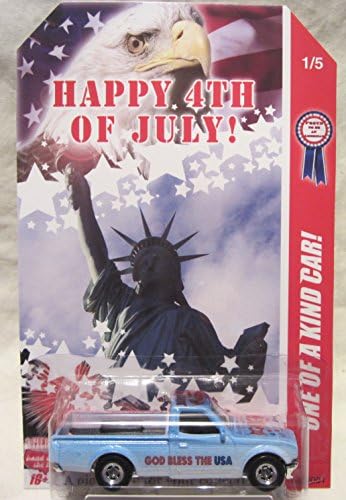 Hot Wheels CUSTOM DATSUN 620 "Happy 4th Of July" Real Riders Rubber Wheels Limited Edition 1/5 Made!