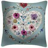 We Love Cushions Mother Of Pearl Heart Art Cushion Cushion