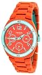 Fossil #ES2578 Women's Orange Resin Berkeley Multi Function Watch