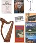 38" Beginners Wexford Harp Package, Complete Celtic Package with Video Tutor