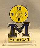 Michigan Wolverines - University of - NCAA Desk Top/Table Top Acrylic Clock