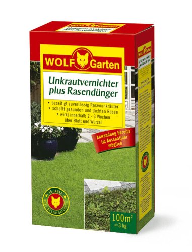 WOLF-Garten Unkrautvernichter plus Rasendünger LQ 50 für 50 qm