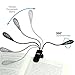 Clip On Music Stand Light Reading Book Light, 8 LEDs with Two Levels Brightness, Li-On rechargeable with AC Adapter& USB Power, Portable Lights for Musicians, Artists and Readers, etc.