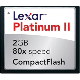 Click here to buy Lexar Platinum II Compact Flash 2GB 80X by Lexar.