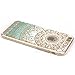 iPhone 6 Case, iPhone 6s Case,JAHOLAN TPU Silicone Gel Soft Clear Case Cover for Iphone 6 6S - Blue Circle Flower Tribal Mandala