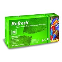 Aurelia Refresh 9922 Latex Glove, Powder Free, 9.4" Length, 5 mils Thick