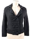 Parameter Black Cropped Double-Breasted Black Sweater