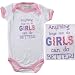 Baby-Says Bodysuit - Anything boys can do GIRLS can do BETTER!, Newborn
