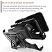ZTE Case Compatible ZTE Maven 3, Maven 2, ZFive 2, Prestige, Prestige 2, Sonata 3, Avid Plus, Avid Trio,Overture 3,Prelude Plus [Tempered Glass Screen Protector] Belt Clip Holster Kickstand -Black