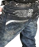 CLIUD クラウド 515 髑髏（ドクロ、スカル） レザー（革）ヴィンテージ加工 レザー（革） スキニー系 ストレート ブーツカット ジーンズ パンツ