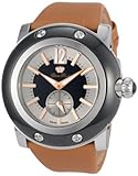 Glam Rock Women's GRD10017TB Miami Black and Silver Dial Copper Techno Silk Watch