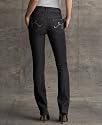Tommy Hilfiger Studded Pocket Spirit Skinny Jeans, Black Rinse