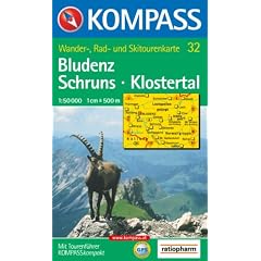 Bludenz, Schruns, Klostertal: Wanderkarte. GPS-genau. 1:50.000