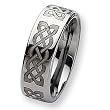 Tungsten Carbide Ring with Celtic Knot Design (8.0 mm) - Sizes 7-13