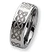 Tungsten Carbide Ring with Celtic Knot Design (8.0 mm) - Sizes 7-13