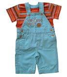 Overalls - Dungarees + T-shirt Safari Tour. Boys (12m,18m)