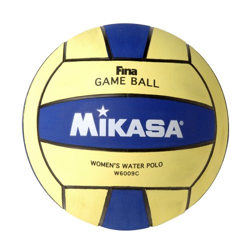 Mikasa FINA Water Polo Game Ball (Women's, Blue/Yellow)