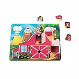 kids and infants educational toys item: Melissa & Doug Magnetic Farm Hide & Seek