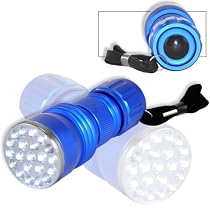 'GIANT Light - Small Package' Flashlight - 21 LED! Cool Blue