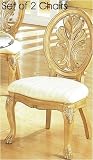 Review visiondecor Furniture  / Set of 2 Antique Buttermilk Solid Wood & Veneer Dining Side Chairs