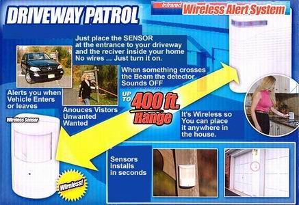 Electronics: As Seen On TV Driveway Patrol Infrared Wireless Alert System