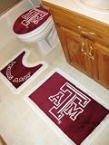Texas A&M 3 Piece Bath Rug Set