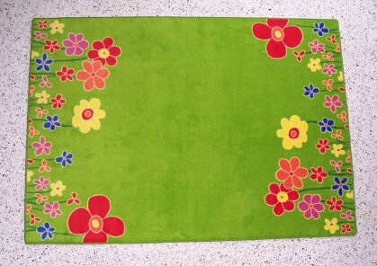 Kinderteppich Blumenwiese 140 x 200 cm