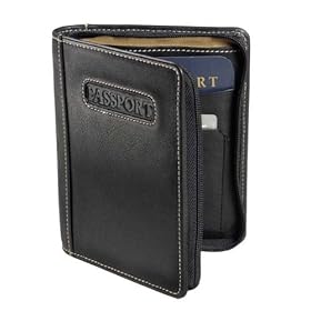  Winn International 64894W Deluxe Zip-Around Passport Case