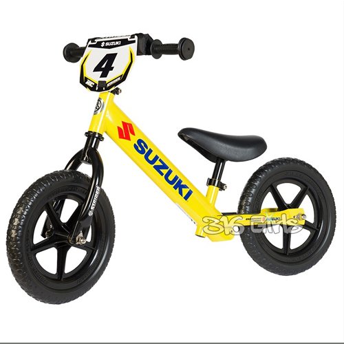 Strider - 12 Sport Balance Bike, Ages 18 Months to 5 Years - Custom Suzuki Yellow