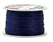 Mandala Crafts 1mm 109 Yards Navy Blue Cotton Waxed Cord for Jewelry Making Bracelet Cord Waxed String - Beading String Thread Jewelry Cords for Necklaces String