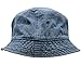 SH-220-73-SM Vintage Fitted Safari Bucket Hat: Washed Denim (S/M)
