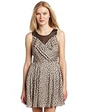 BCBGeneration Women's Cross Pleat Round Neck Dress