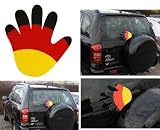 Produkt-Bild: Winkende Hand f&uuml;r die Heckscheibe in Deutschland Farben WM