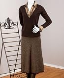 Chocolate Tweed Skirt