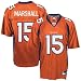 Image of Reebok NFL Equipment Denver Broncos #15 Brandon Marshall Orange Alternate Replica Jersey