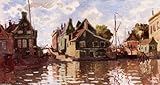 Hand Made Oil Reproduction - Claude Monet - 32 x 18 inches - Canal in Zaandam