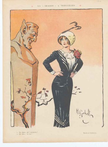 Art Deco Humour La Season A Versailles 1910