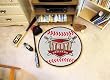 Troy State Trojans 29" Round Baseball Floor Mat (Rug)