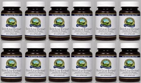 Naturessunshine Olive Leaf Extract Concentrate Supports Blood Sugar Levels 60 Capsules (Pack of 12)