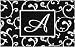 Scroll Monogram Hooked Rugs