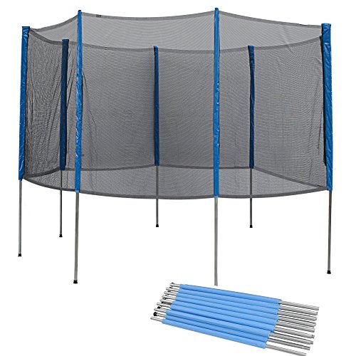''Zupapa Trampoline Replacement safety NET ENCLOSURE + POLES Set